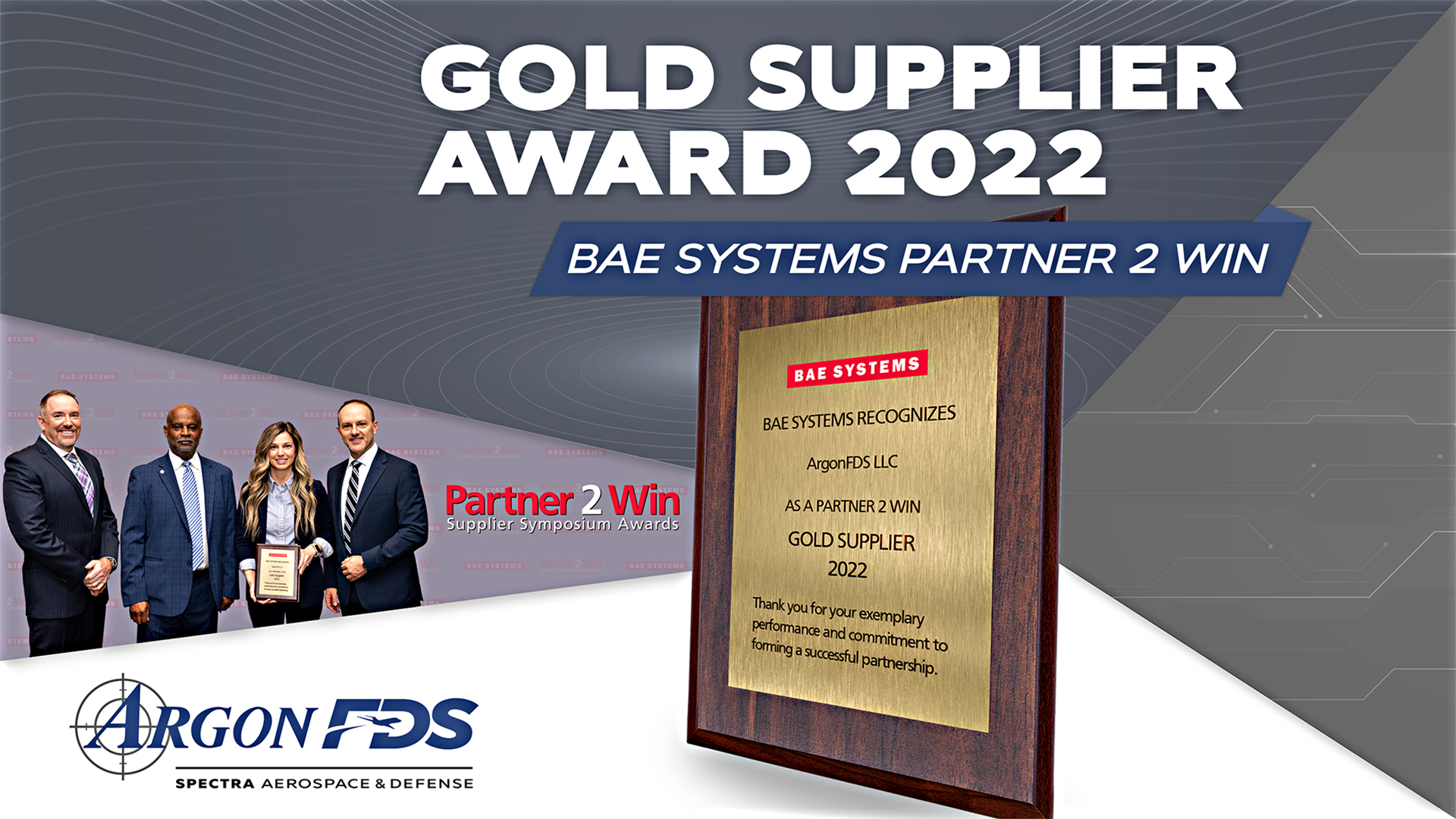 ArgonFDS Gold Supplier Award
